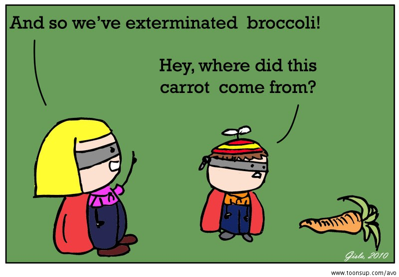 Cartoon: Anti Vegetables Organisation 10