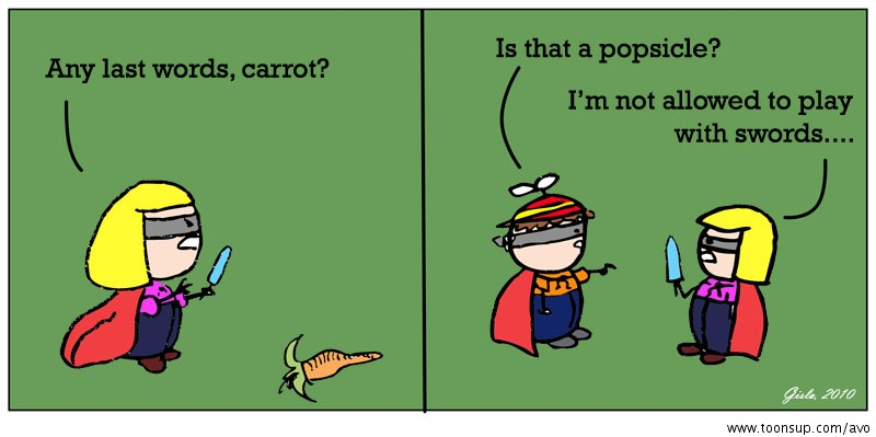 Cartoon: Anti Vegetables Organisation 9
