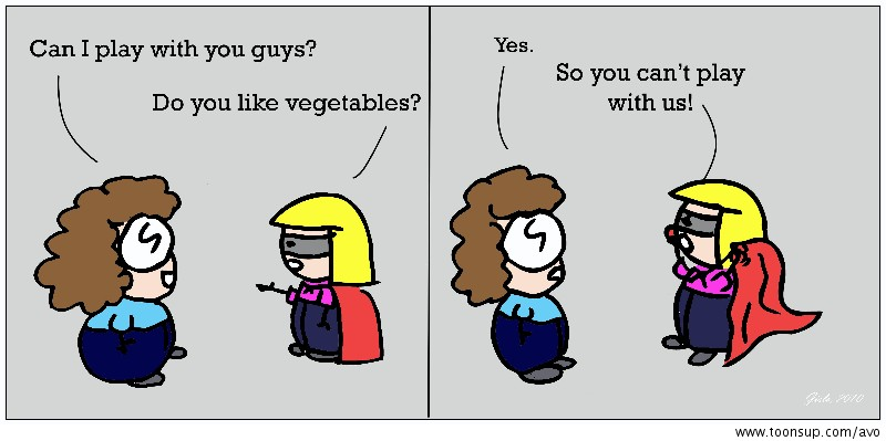 Cartoon: Anti Vegetables Organisation 11
