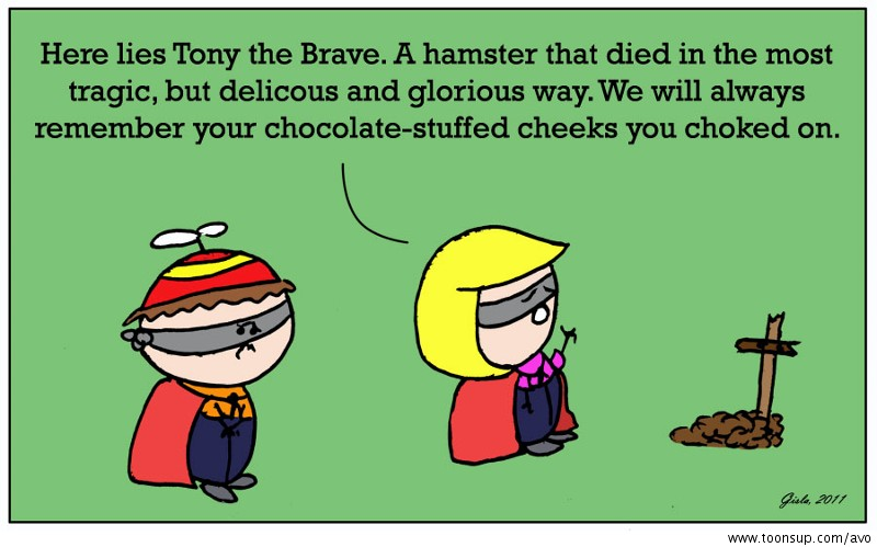 Cartoon: a.v.o. drama and depression 8