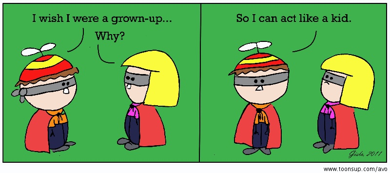 Cartoon: grown ups 1