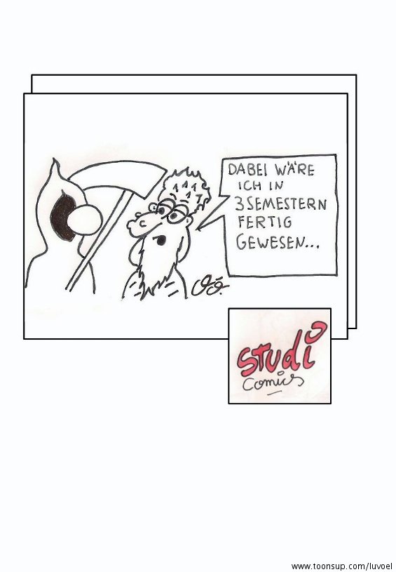 Cartoon: Langzeitstudent 1