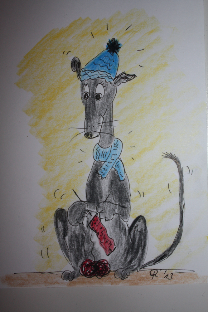 Cartoon: Strickbommelmütze 1