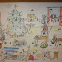 Windhund- Adventskalender