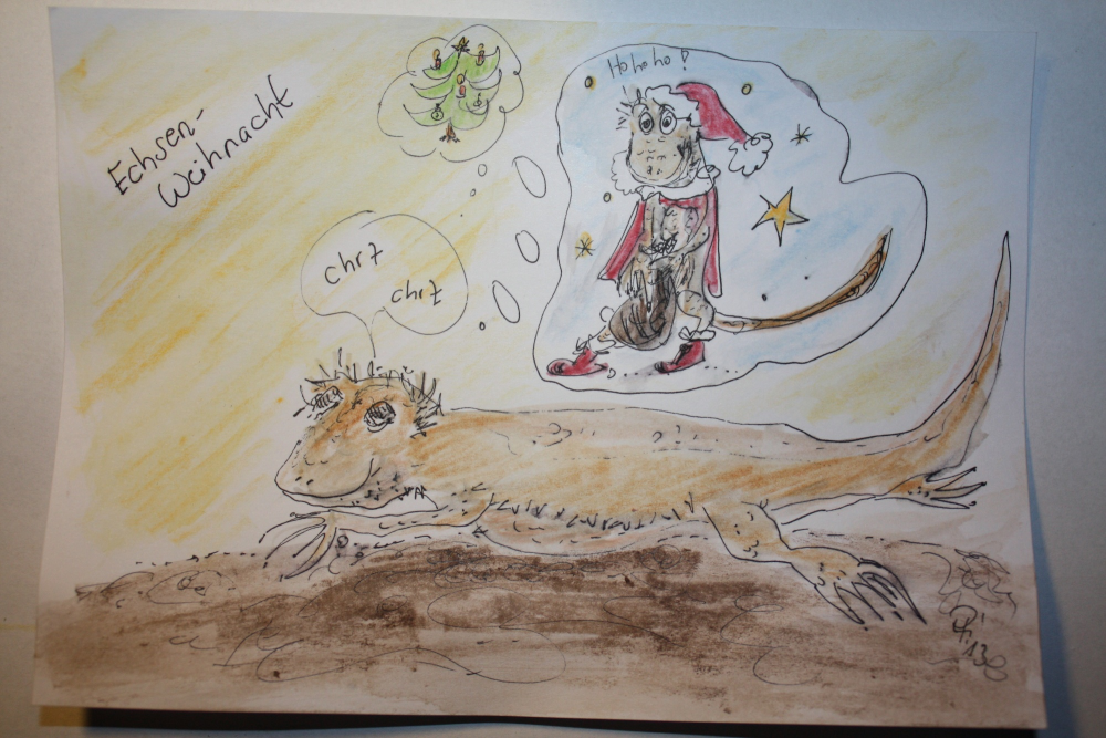 Cartoon: Echsen- Weihnacht 2