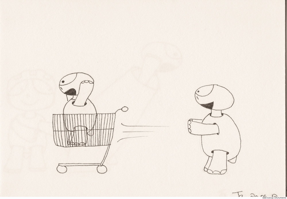Cartoon: Einkaufswagen 1