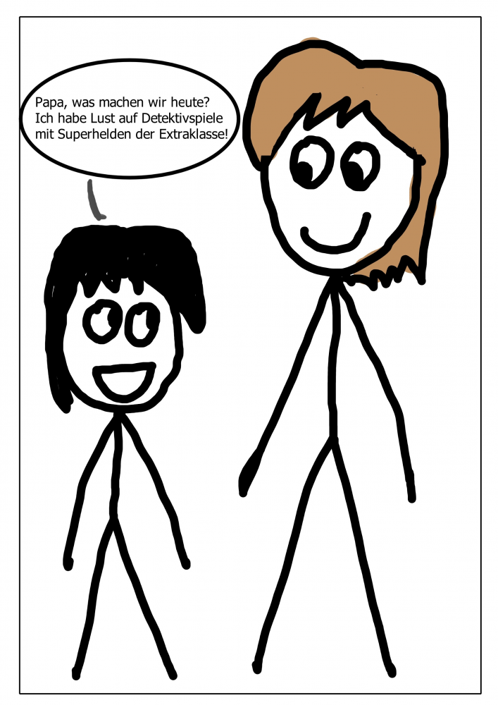 Cartoon: Detektive und Superhelden 1
