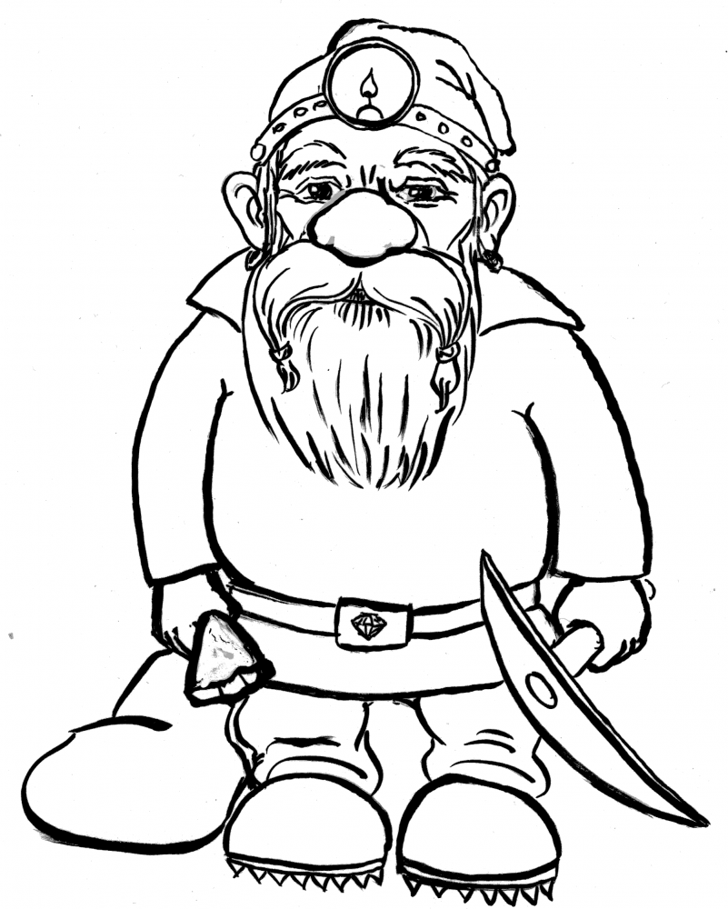 Illustration: Märchenfiguren zum Ausmalen II 1