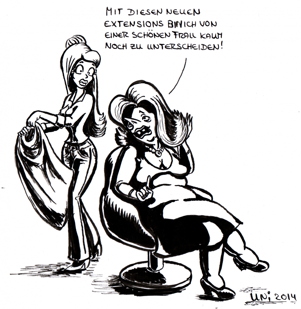 Cartoon: Im Friseursalon 1