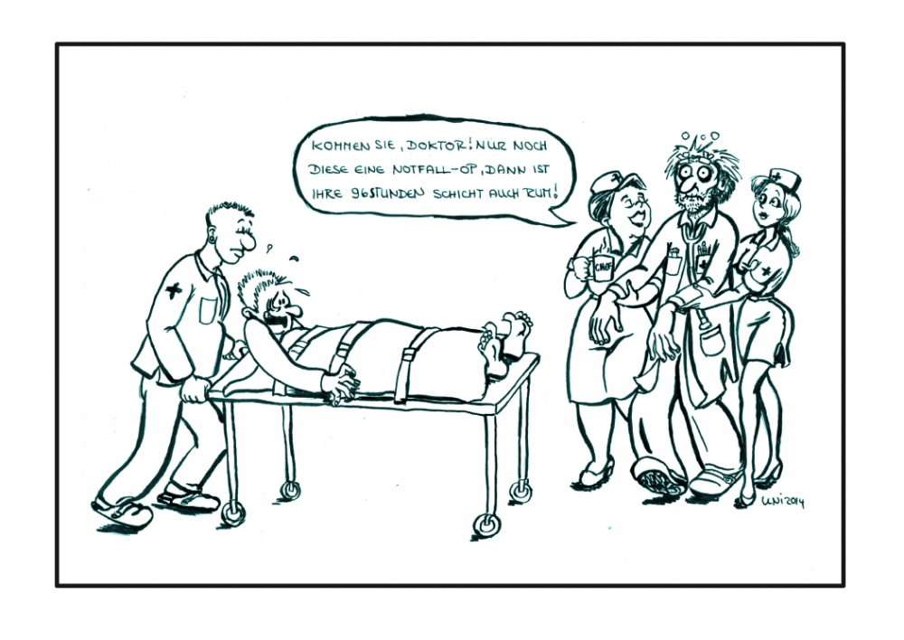 Cartoon: In der Notaufnahme 1