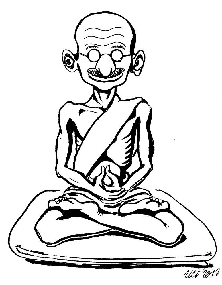 Karrikatur: Mahatma 1