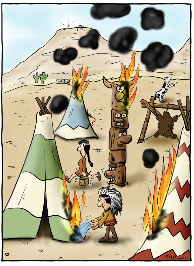 Cartoon: Feuerwasser 2