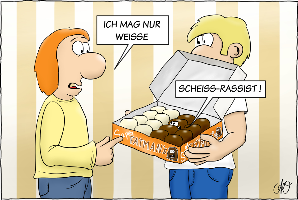 Cartoon: Rassist 1