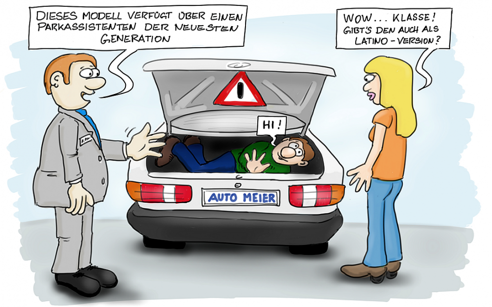 Cartoon: Fahrzeugausstattung 1