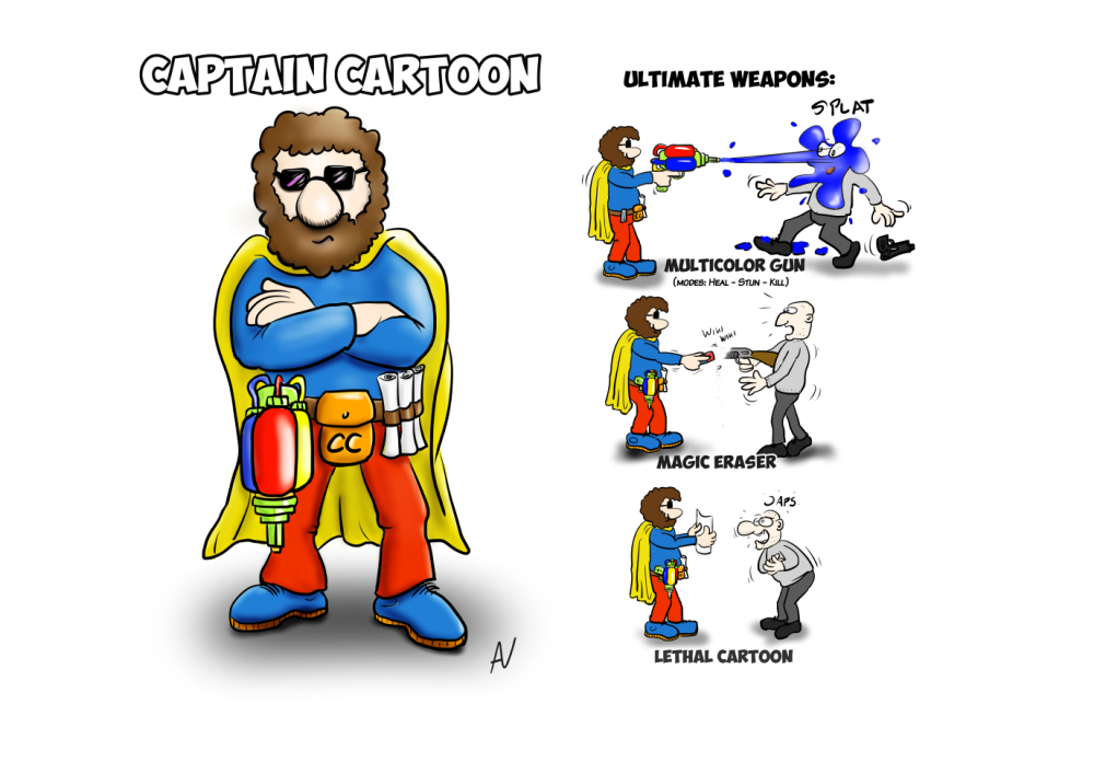 Illustration: Captain Cartoon 1