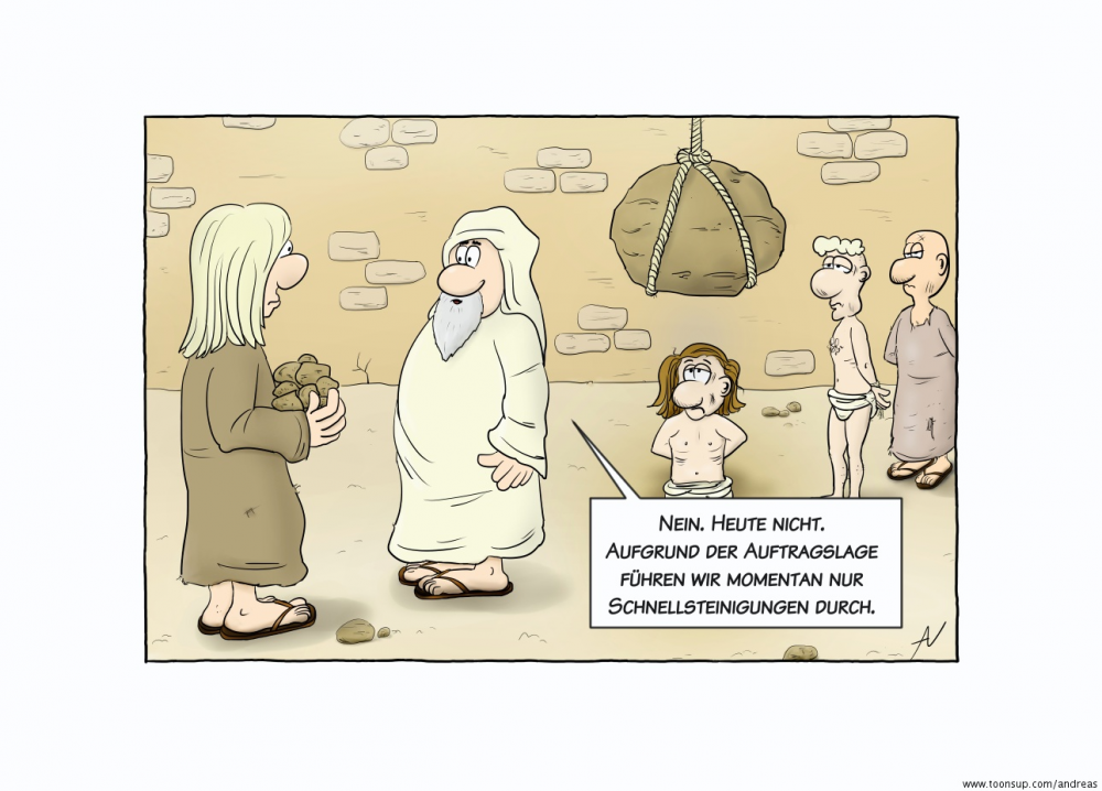 Cartoon: Schnellsteinigung 1