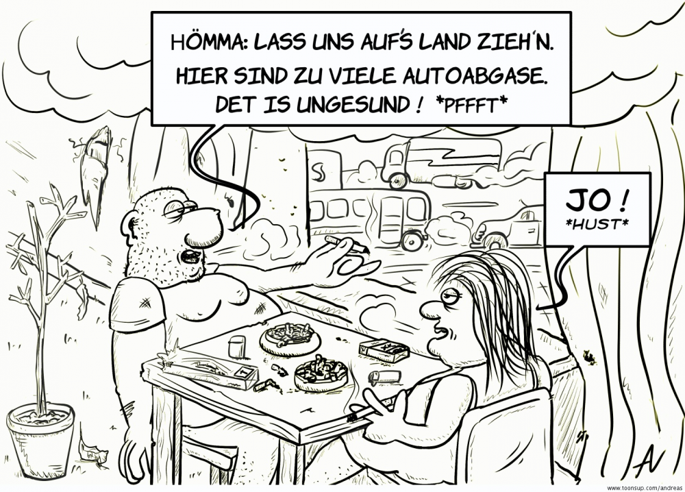 Cartoon: Abgase 1