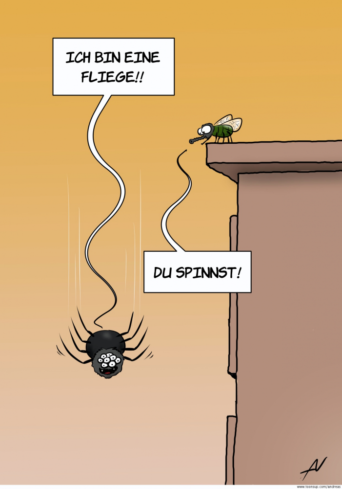 Cartoon: Die Spinnen, die fliegen! 1