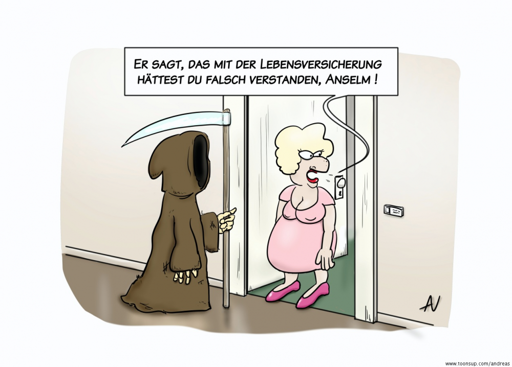 Cartoon: Lebensversicherung 1