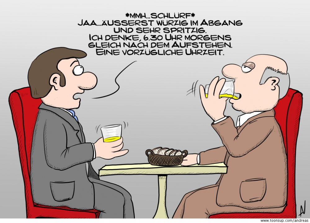 Cartoon: Urinprobe 1