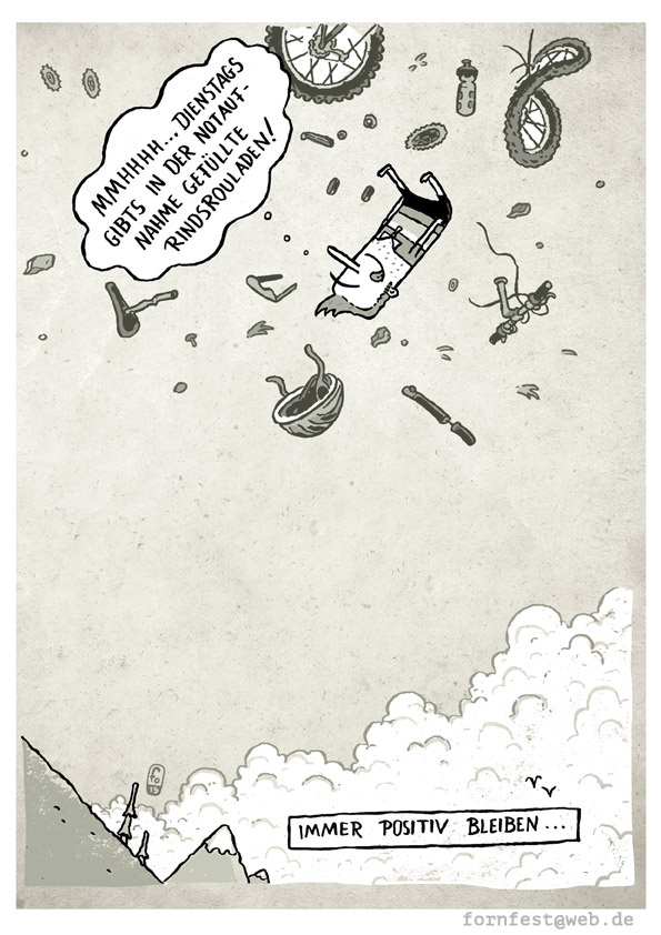 Cartoon: Mountainbike cartoons 1