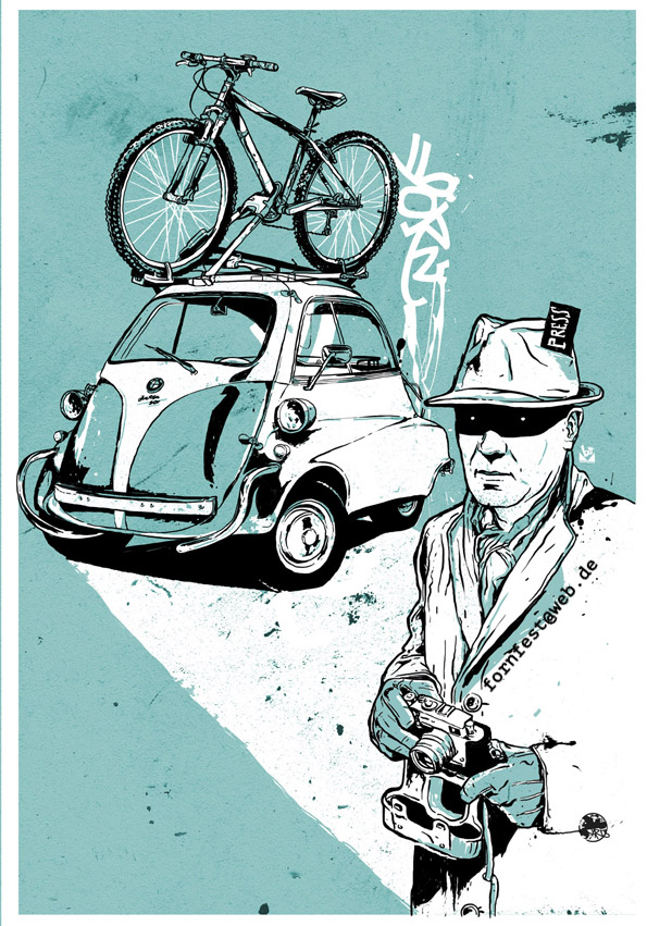 Illustration: Mountainbike illustrationen 4