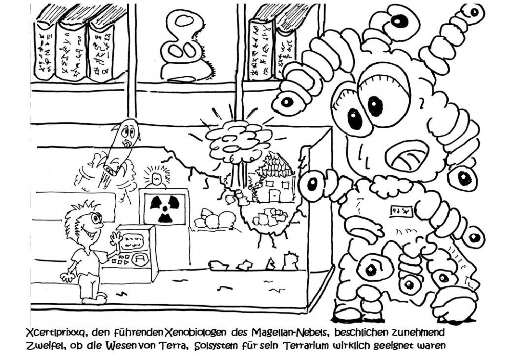 Cartoon: Xenobiologe zweifelt 1