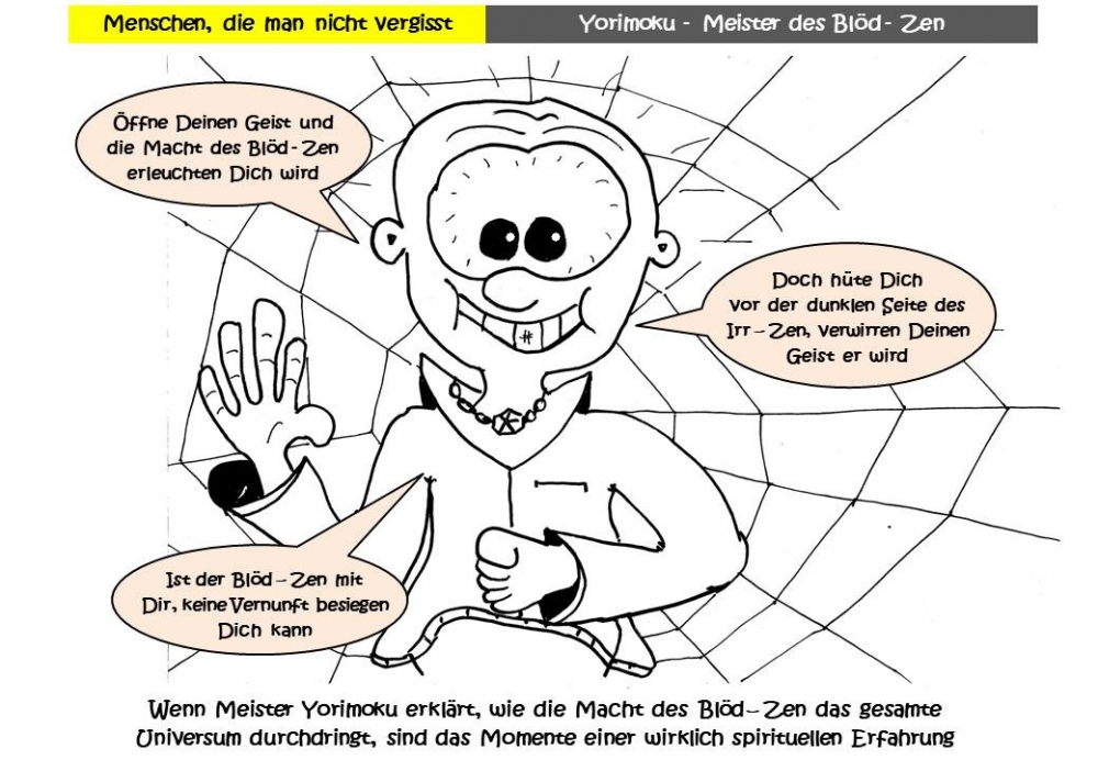 Cartoon: Meister des Blöd-Zen 1