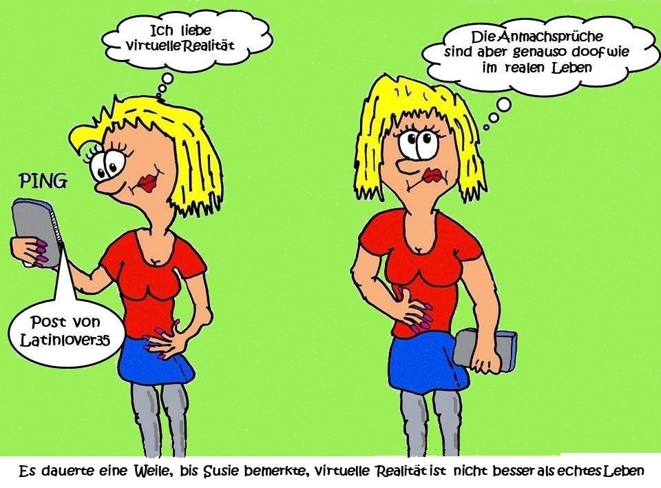 Cartoon: virtuelles Leben 1