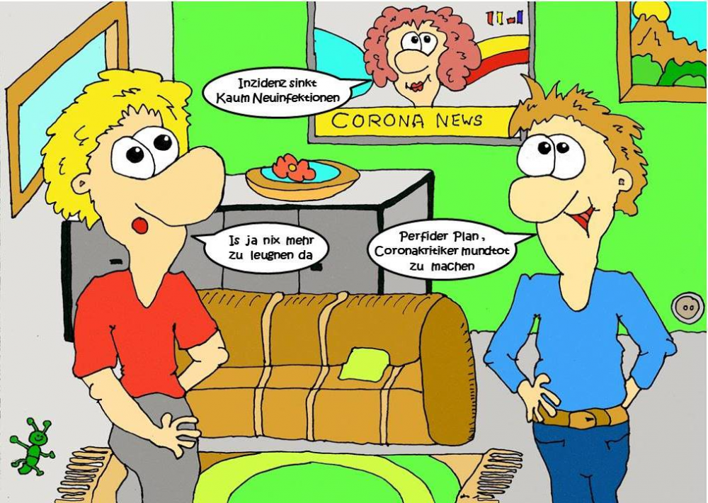 Cartoon: Inzidenz gering 1