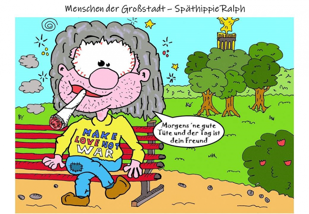 Cartoon: Großstadtmenschen 1