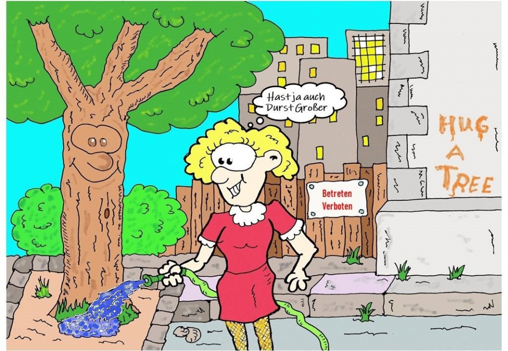 Cartoon: Baumliebhaber 1