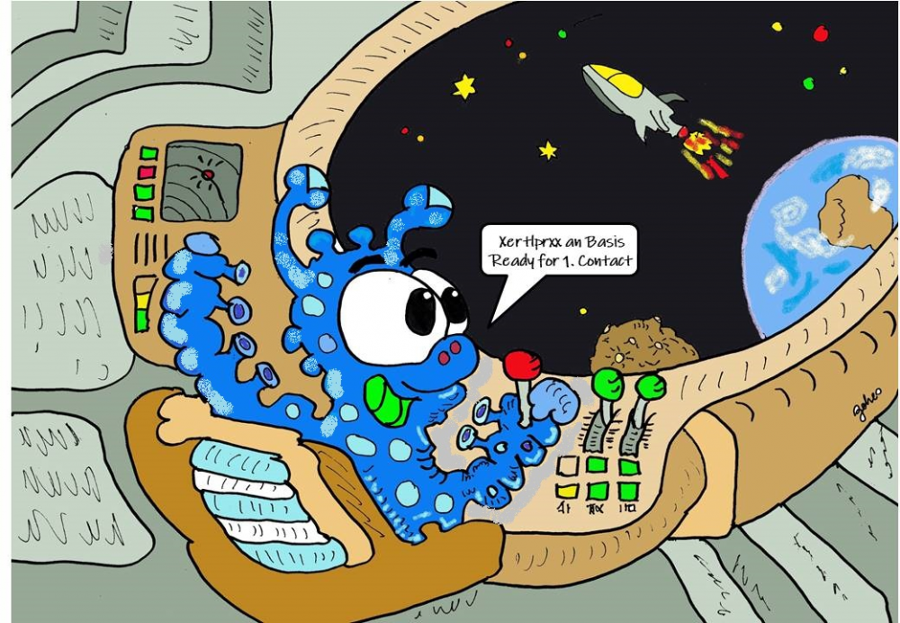 Cartoon: First Contact 1