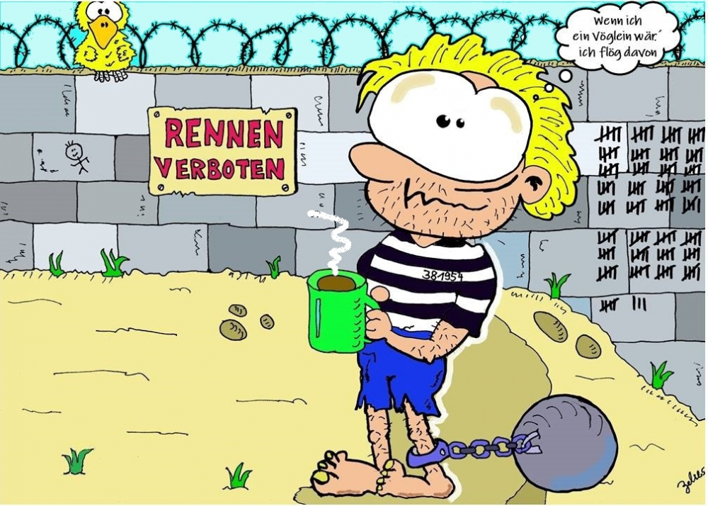 Cartoon: Gefangen 1