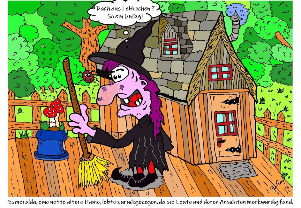 Cartoon: nette ältere Dame 1