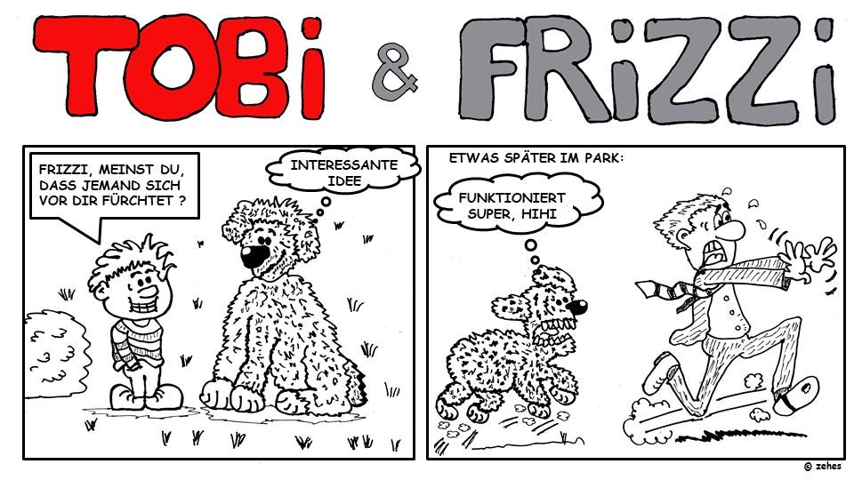 Cartoon: boy and his dog 1