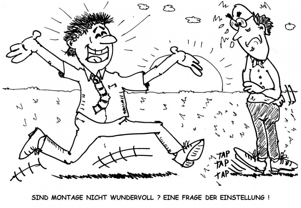Cartoon: Montagmorgen 1