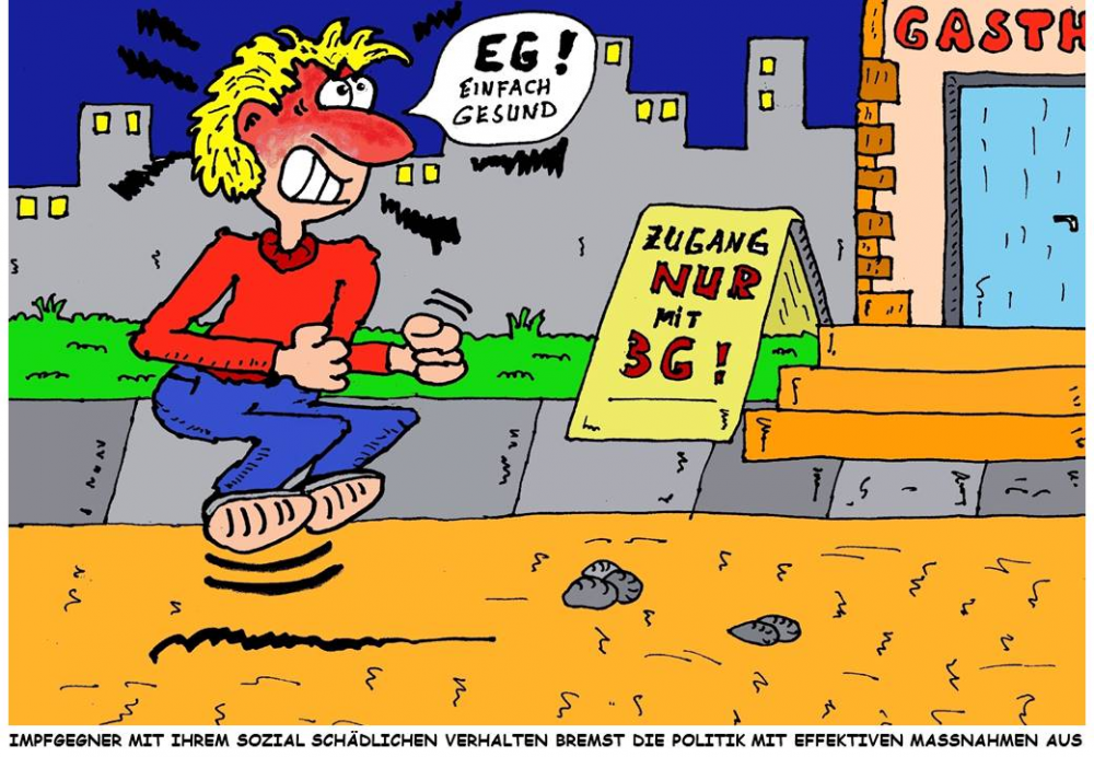 Cartoon: 3 G versus EG 1