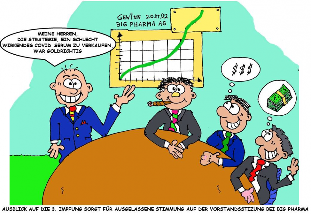 Cartoon: Big Pharma 2021 1