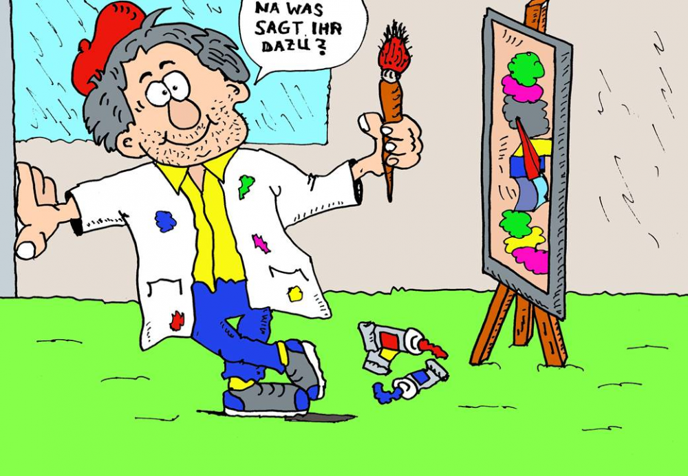 Cartoon: Fertig 1