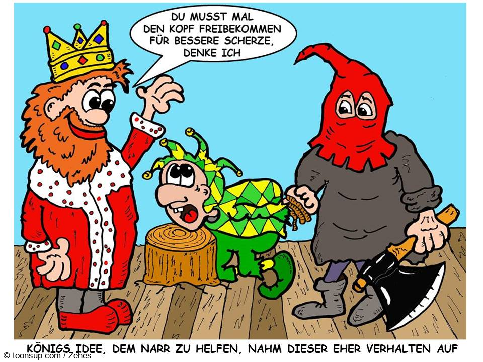 Cartoon: König und Narr 1