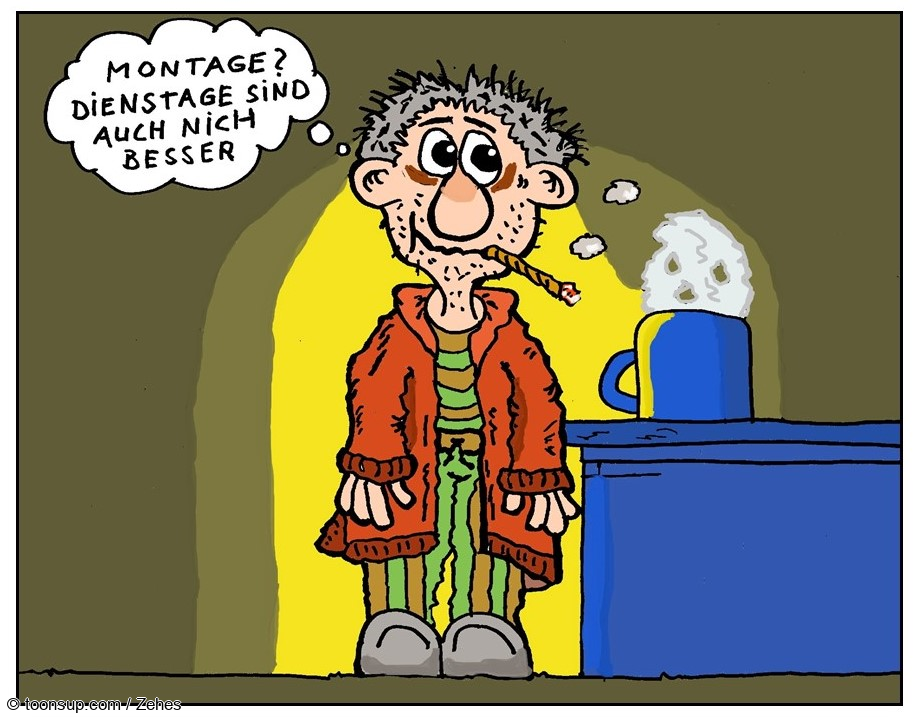 Cartoon: Dienstage? 1