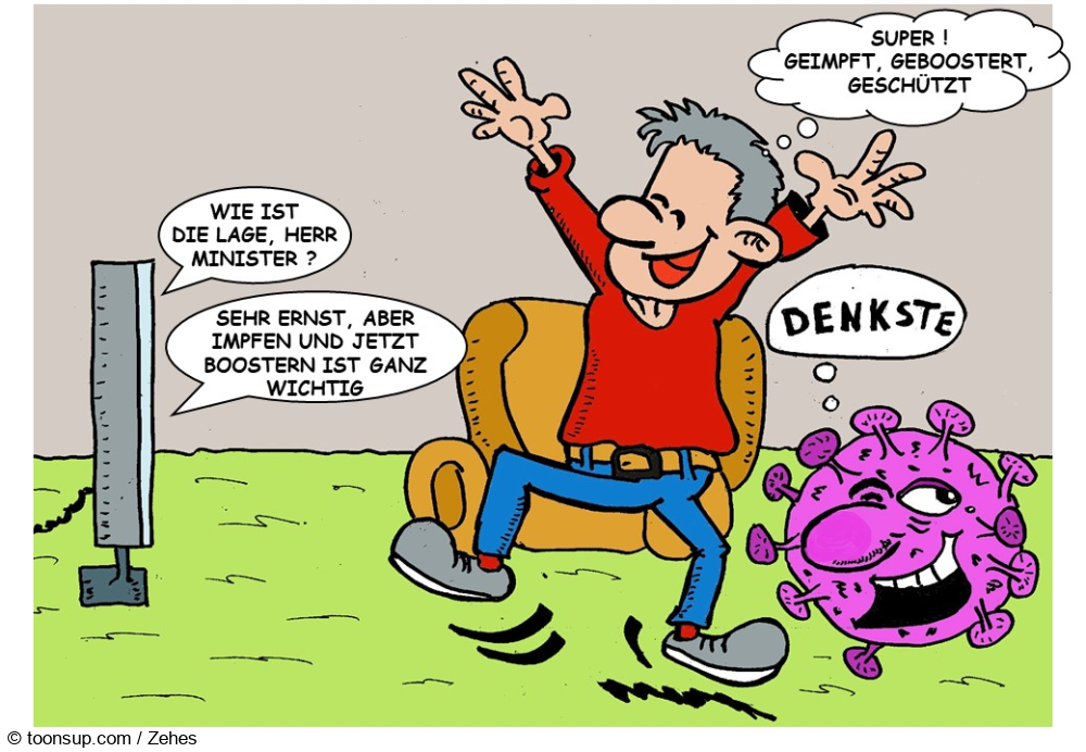 Cartoon: Frohe Kunde 1