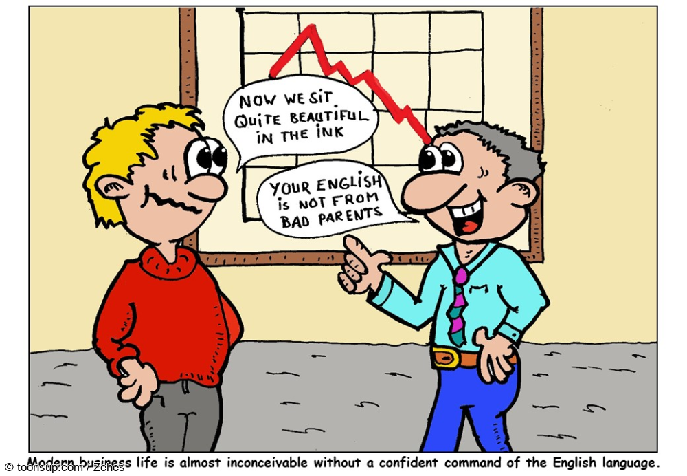 Cartoon: English language 1