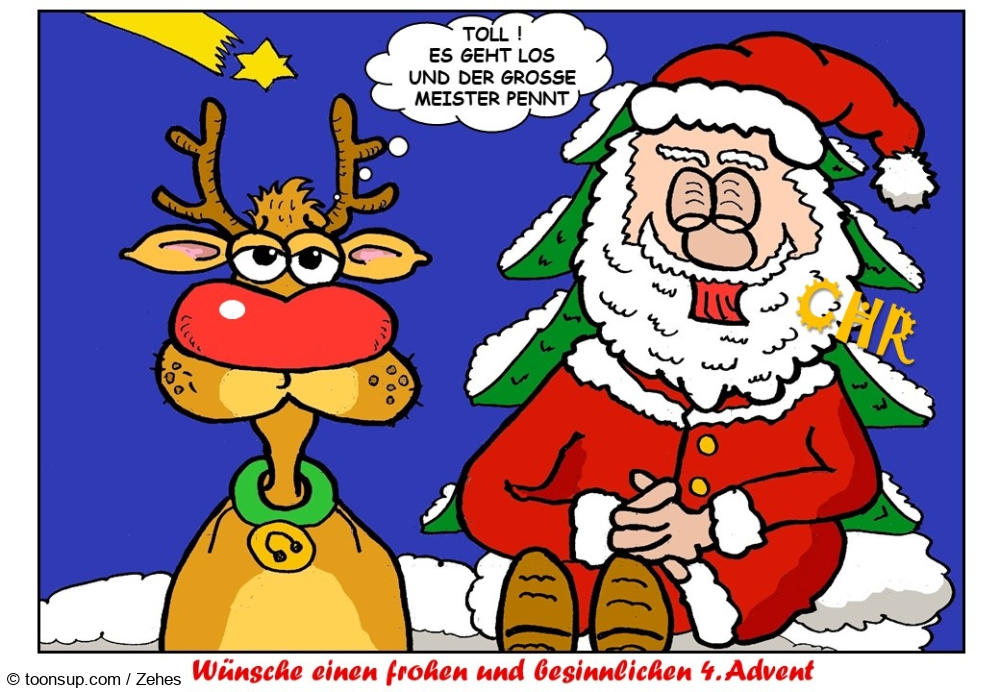 Cartoon: 4. Lichtlein brennt 1
