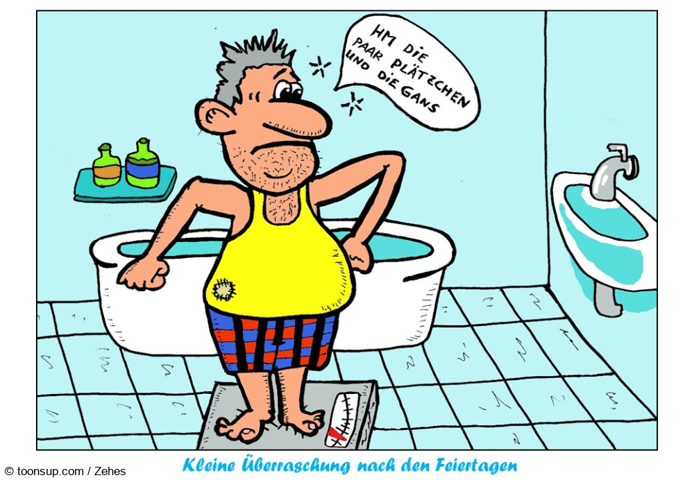 Cartoon: The morning after xmas 1