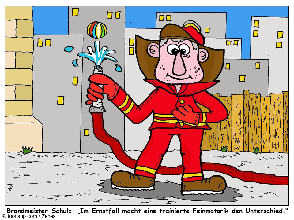 Cartoon: Brandmeister Schulz 1