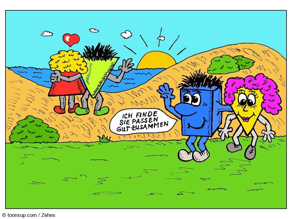 Cartoon: Päarchen 1