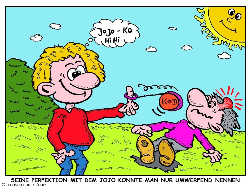 Cartoon: Der Könner 1