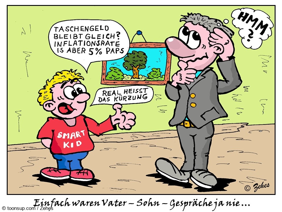 Cartoon: Vater-Sohn-Gespräch 1